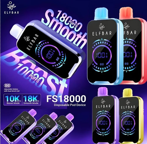 Elf Bar FS18000 Disposable | (BUY ONE GET ONE FREE )