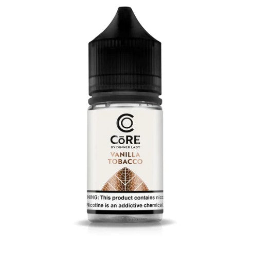 Vanilla Tobacco - Core Salt by Dinner Lady (PACK OF 2) | 30ML Vape Juice | 20MG,30MG,50MG |